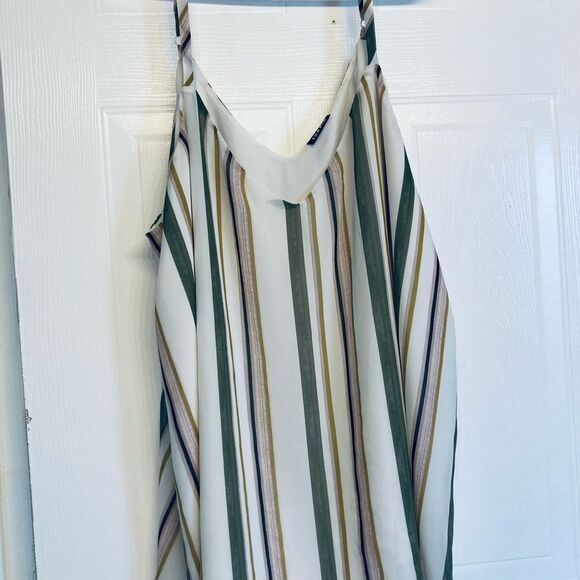 Torrid Sophie Chiffon Double Layer Swing Cami Size 3 3X 22/24 Stripes - Picture 6 of 12